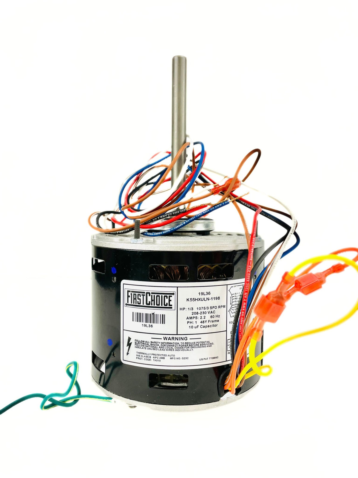 Lennox FirstChoice 1/3 HP 3 Speed 115V 1075 RPM Blower Motor 19L36