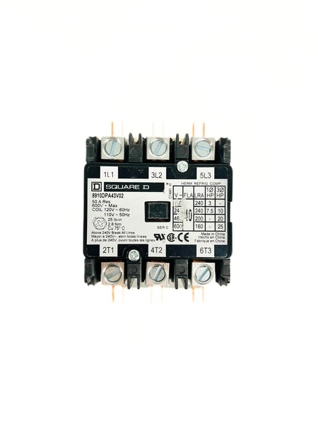 Square D 3 Pole 40 Amp 120V Contactor 8910DPA43V02