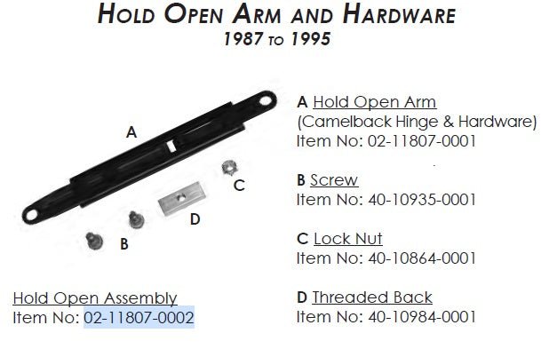 Anthony Hold Open Assembly (02-11807-0002) - Commercial Climate Supply