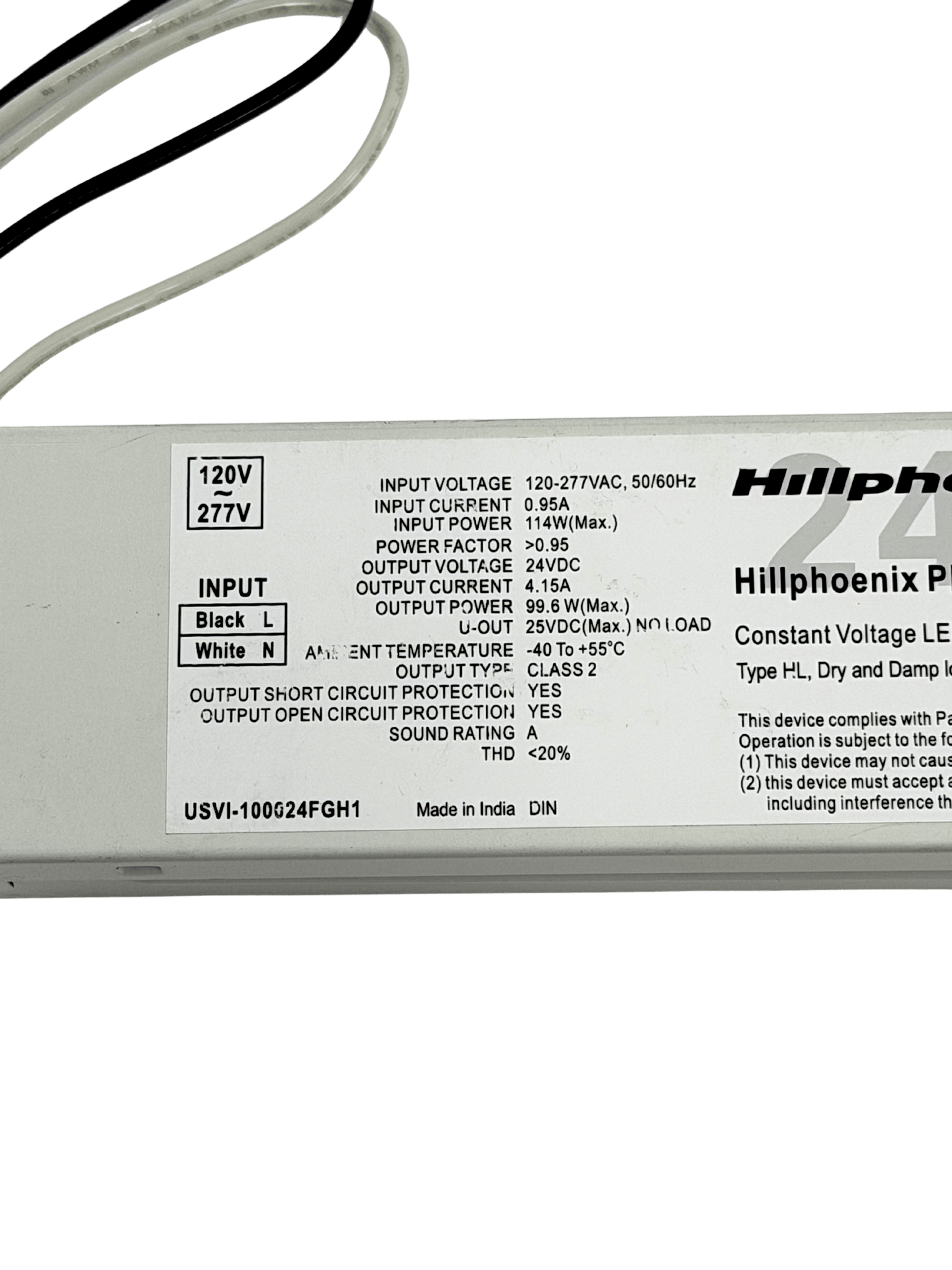 320892 - POWER - SUPPLY LED 24V 100W, MOLEX, DELTA - Commercial Climate Supply