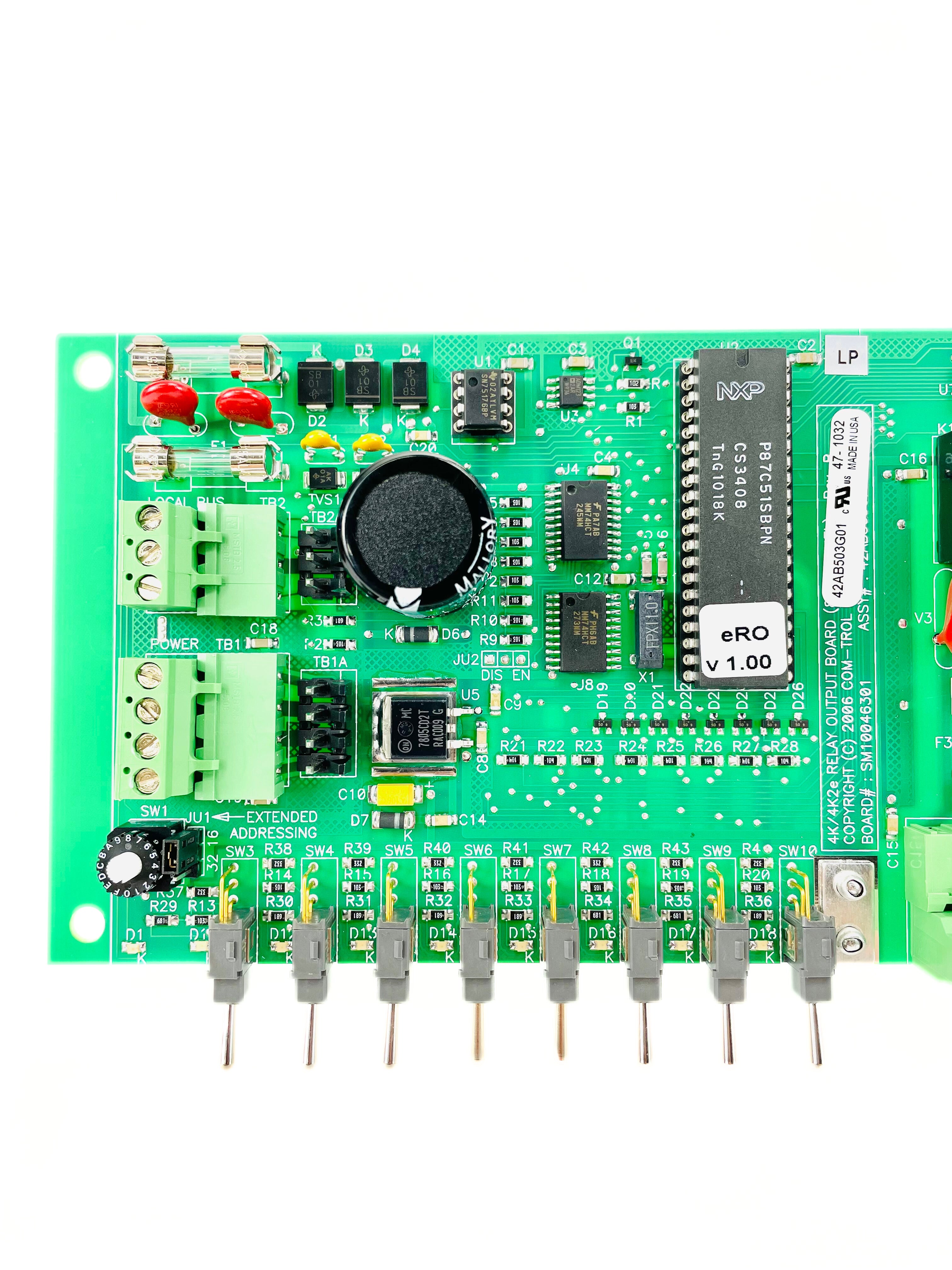 Com-Trol 8 Channel Relay Output Board 42AB503G01