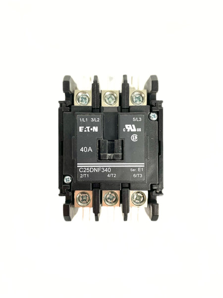 Eaton 3 Pole 40 Amp 120V Contactor C25DNF340A