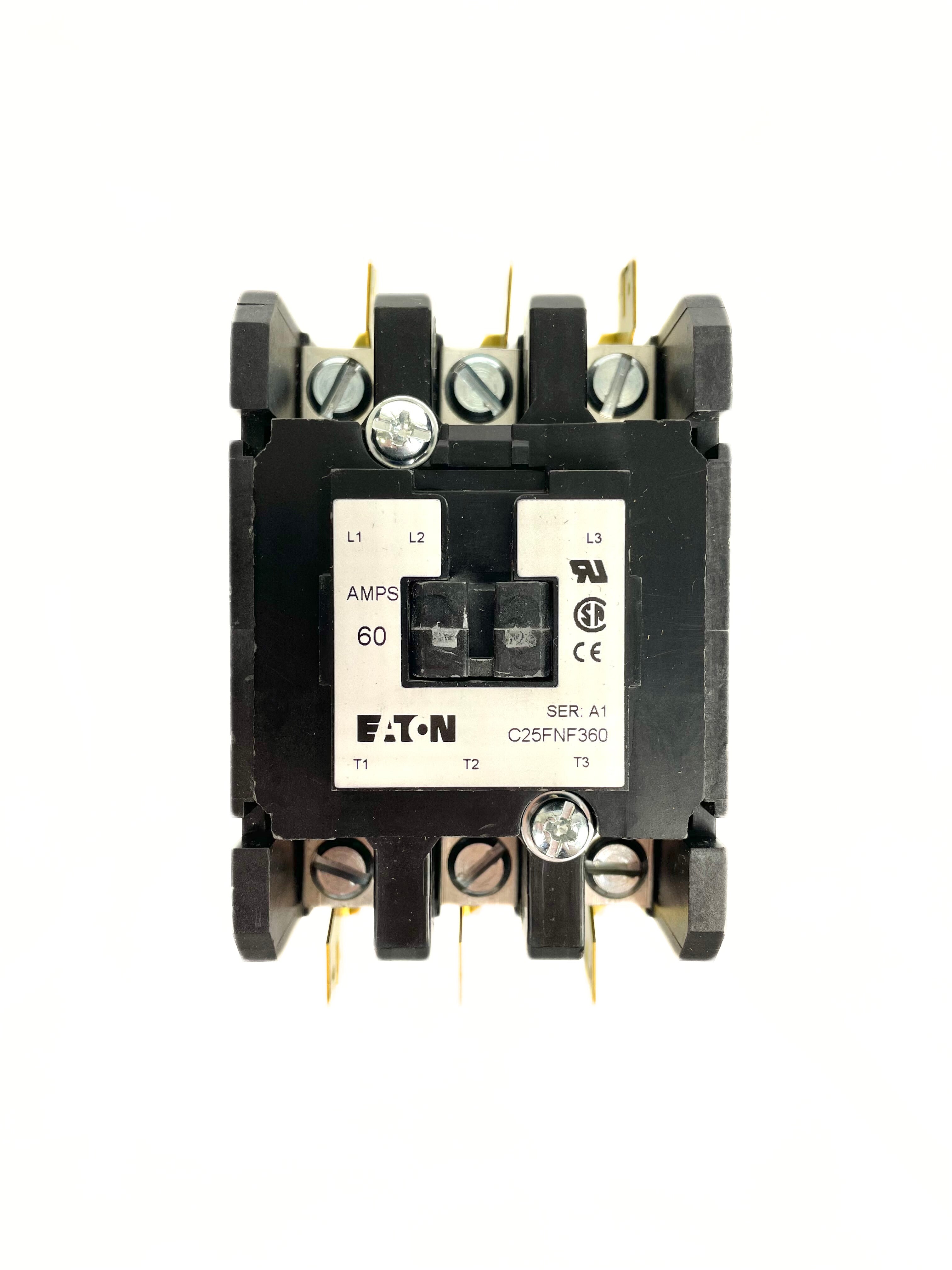 Eaton 3 Pole 60 Amp 120V Contactor C25FNF360A