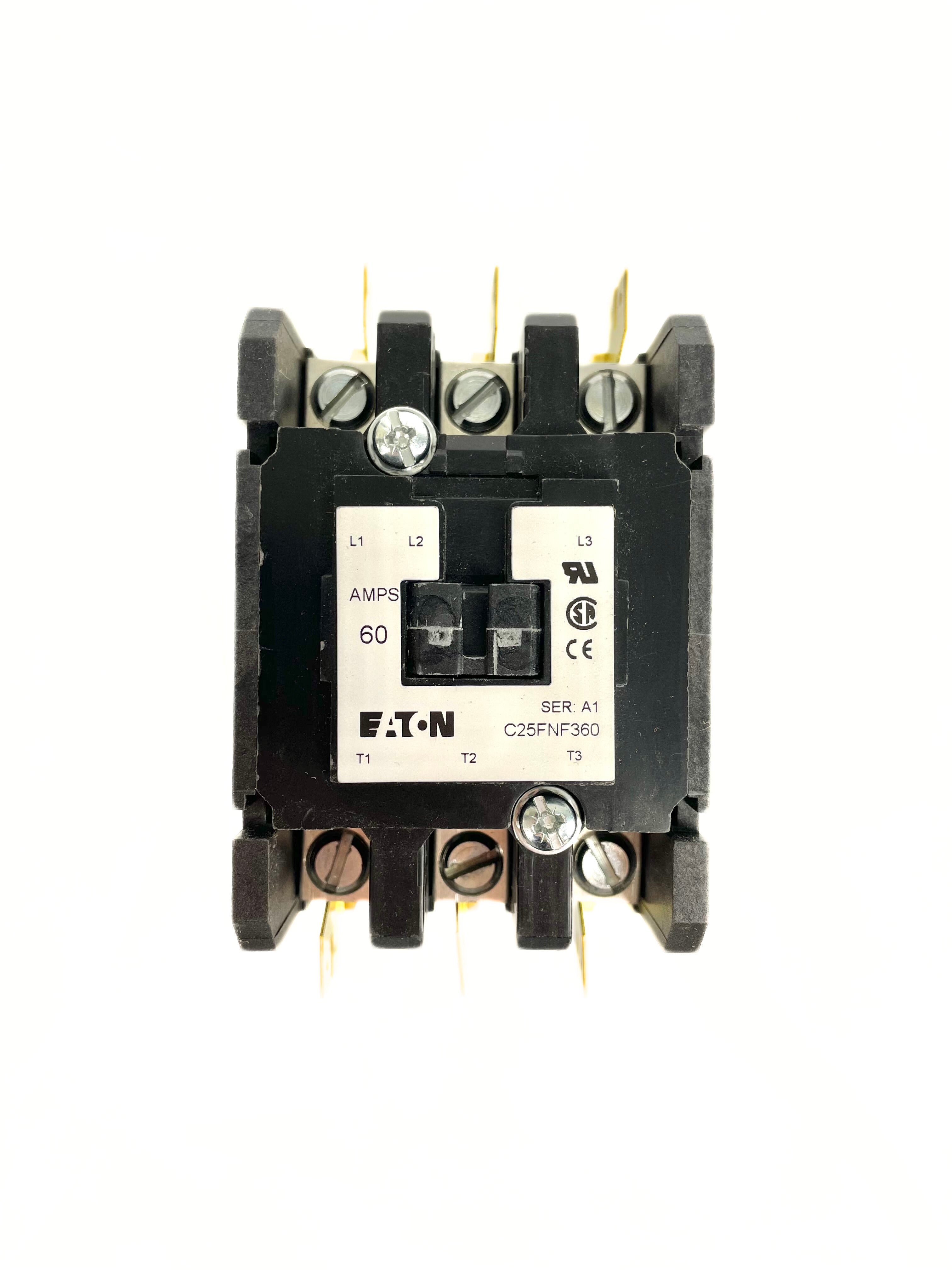 Eaton 3 Pole 60 Amp 208240V Contactor C25FNF360B