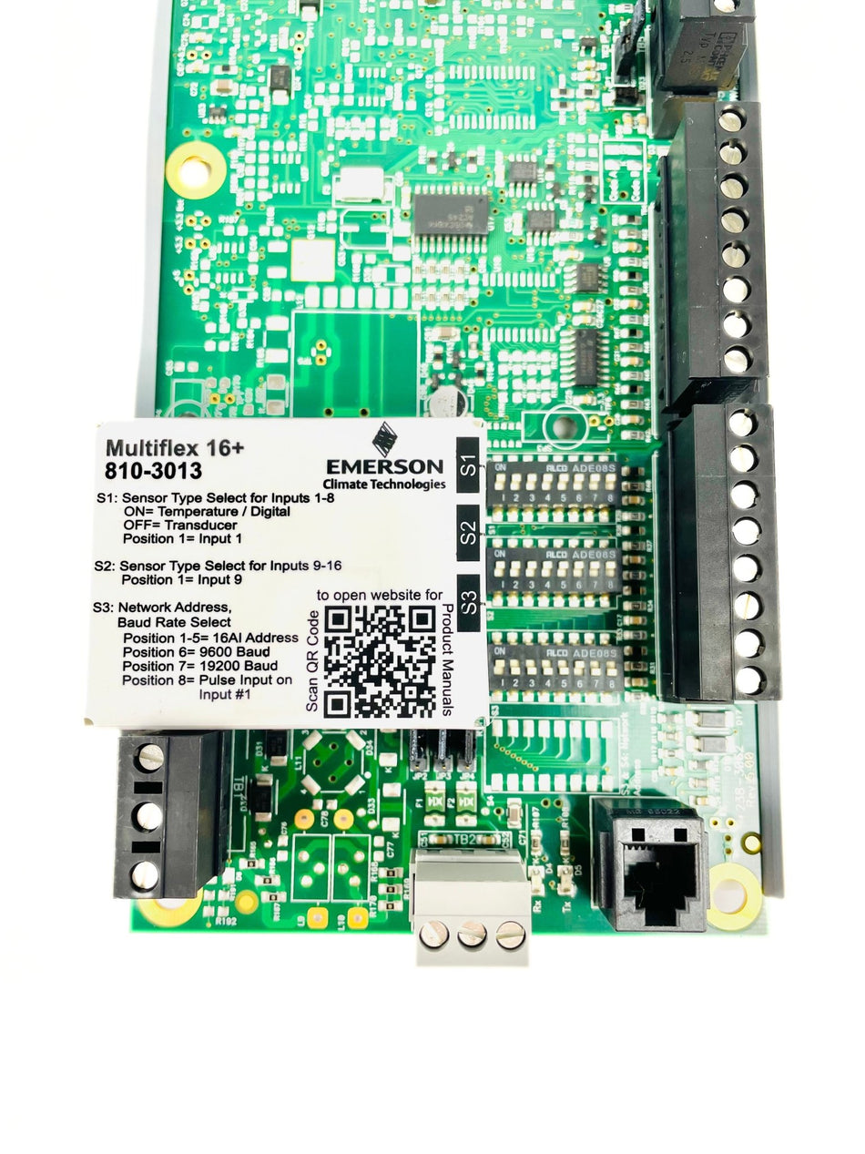 Emerson Multiflex 16 AnalogDigital Input Board 810-3013