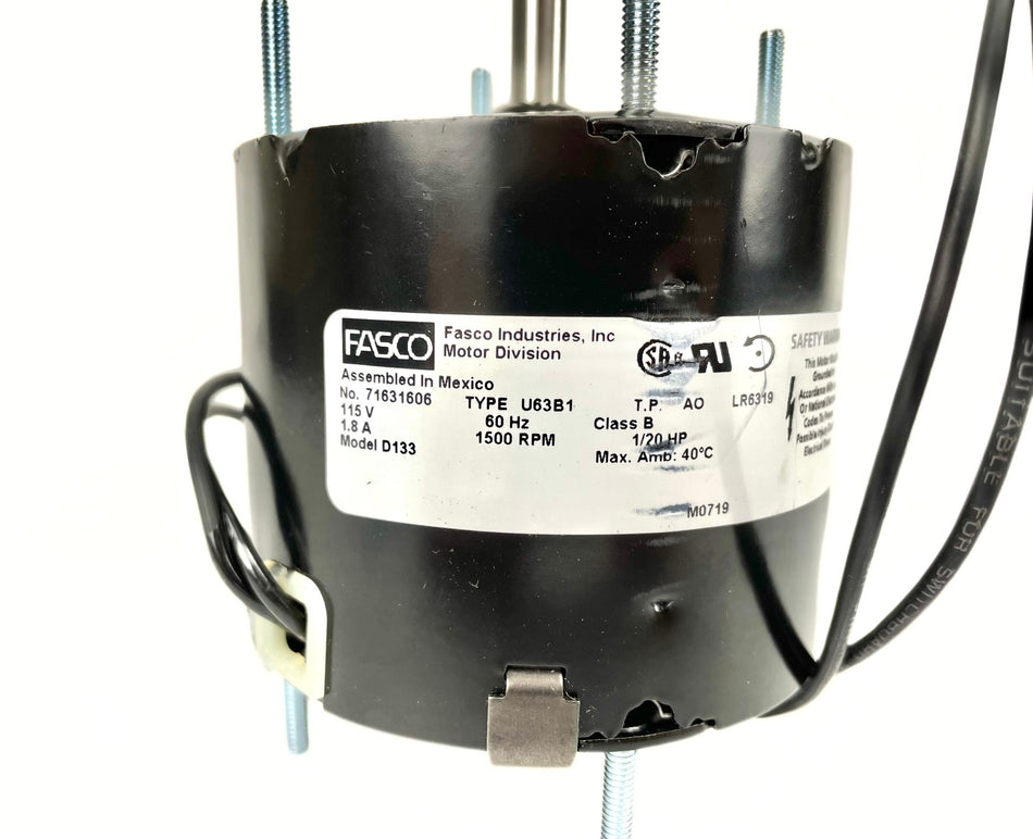 Fasco 1/20 HP 115V 1500 RPM CCWSE Fan Motor D133