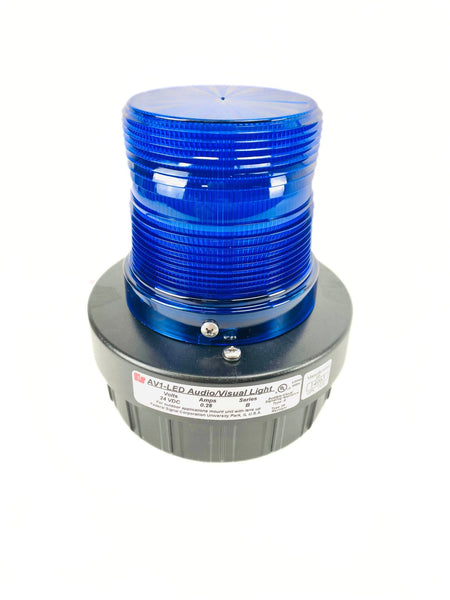 Federal Signal Blue Audio & Visual LED Light AV1-LED-024B