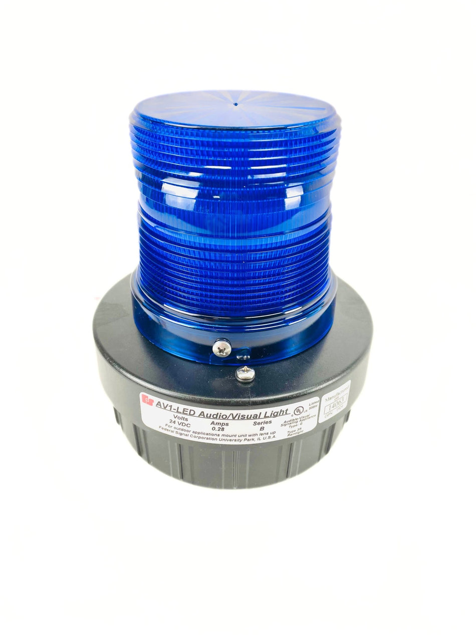 Federal Signal Blue Audio & Visual LED Light AV1-LED-024B