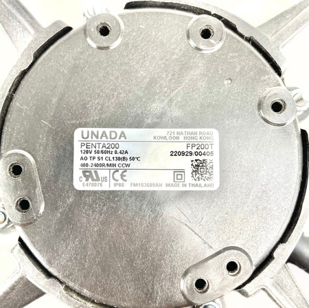 Hillphoenix 120V 1510 RPM Fan Motor P108362E