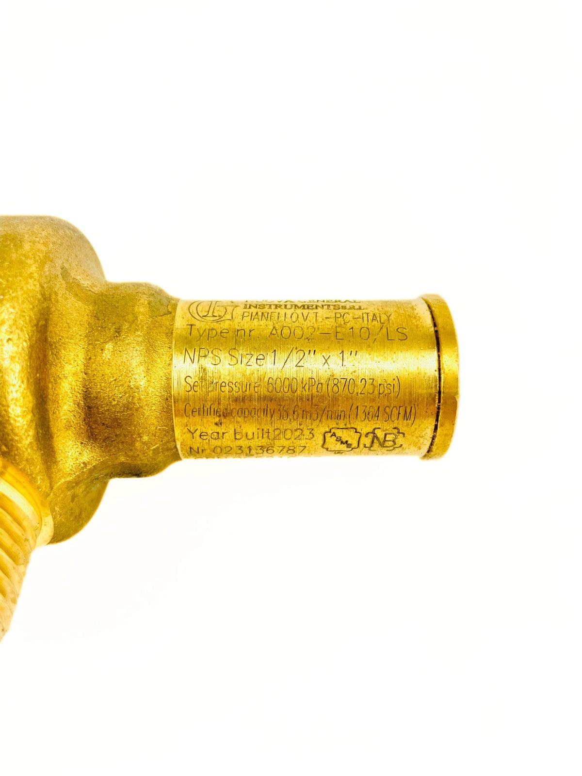 Hillphoenix 60 Bar CO2 Relief Valve ASMECRN
