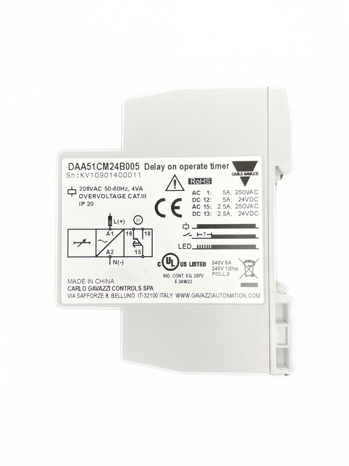 Hillphoenix Tyler 208V Time Delay DAA51CM24B005