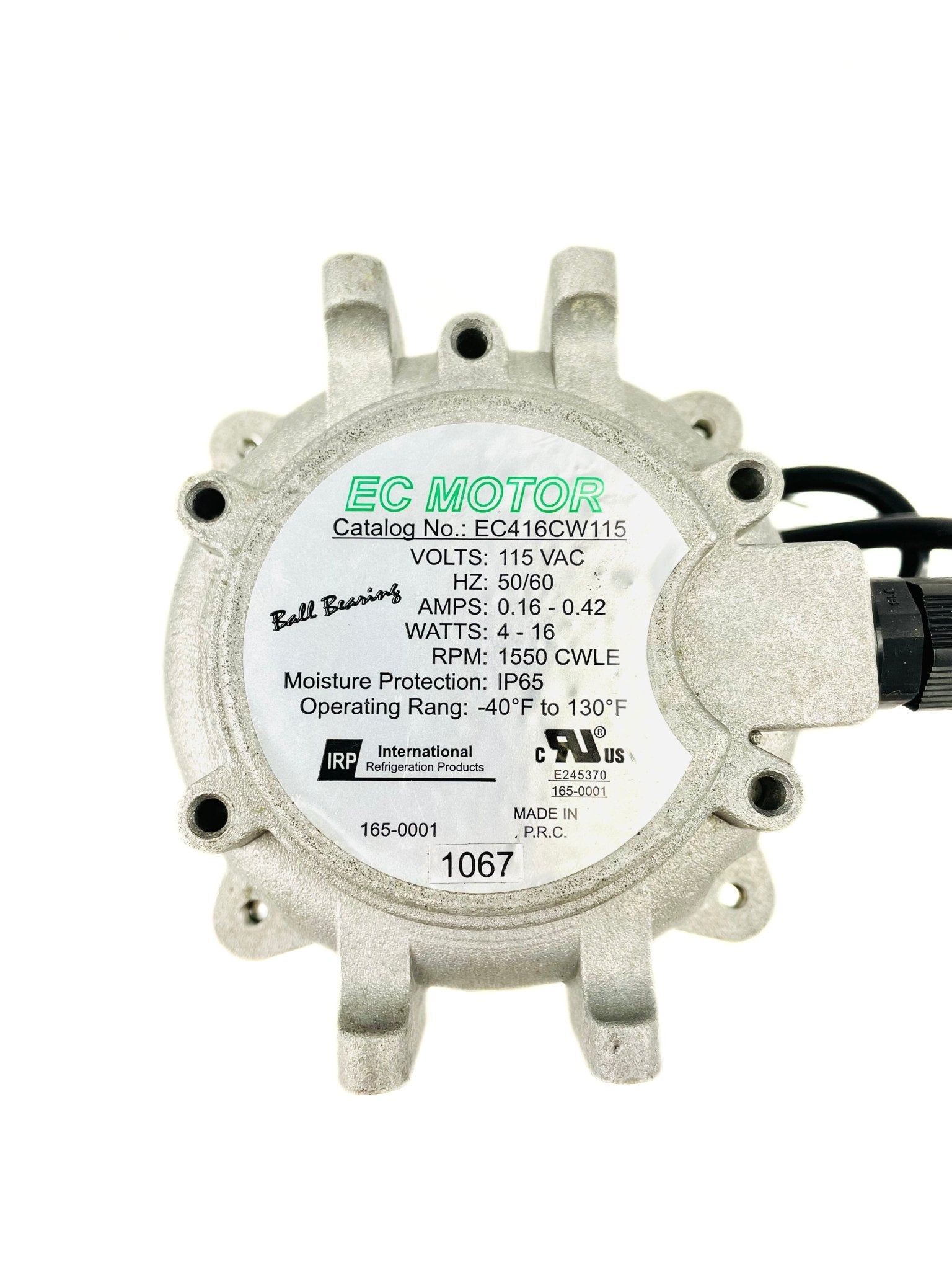 IRP 115V 4-16W 1550 RPM ECM Fan Motor EC416CW115