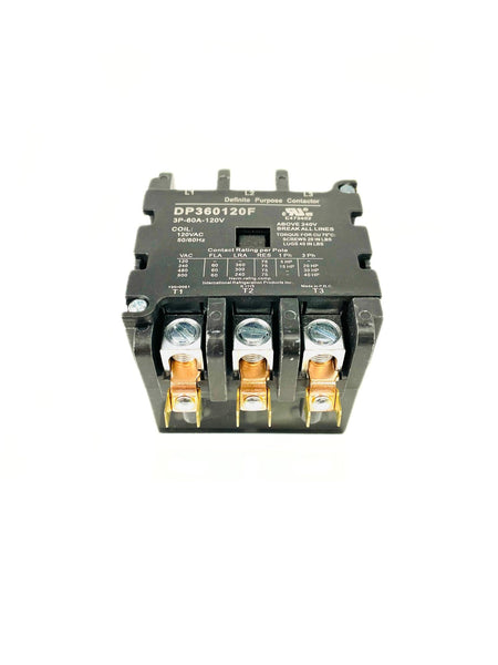 IRP 3 Pole 60 Amp 120V Definite Purpose Contactor DP360120F