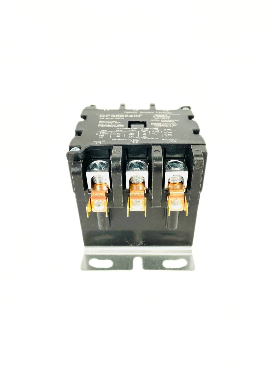 IRP 3 Pole 60 Amp 240V Definite Purpose Contactor DP360240F