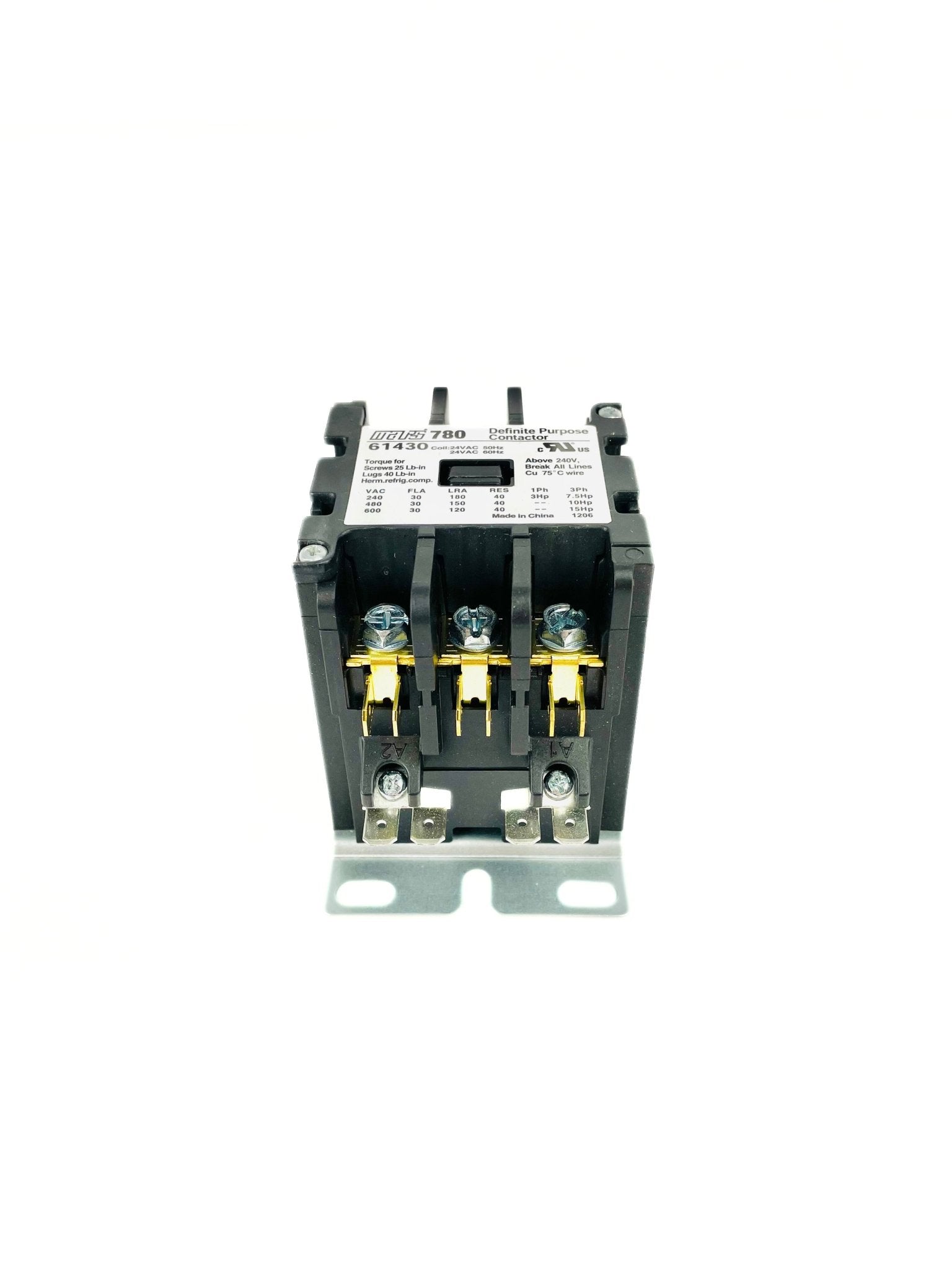 Mars 3 Pole 30 Amp 24V Contactor 61430