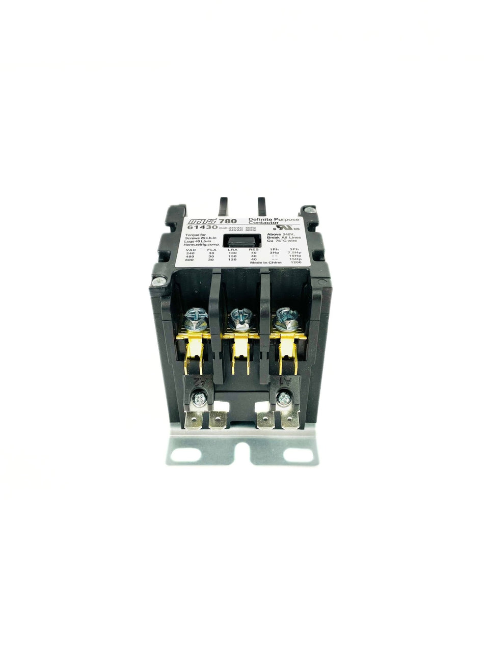 Mars 3 Pole 30 Amp 24V Contactor 61430