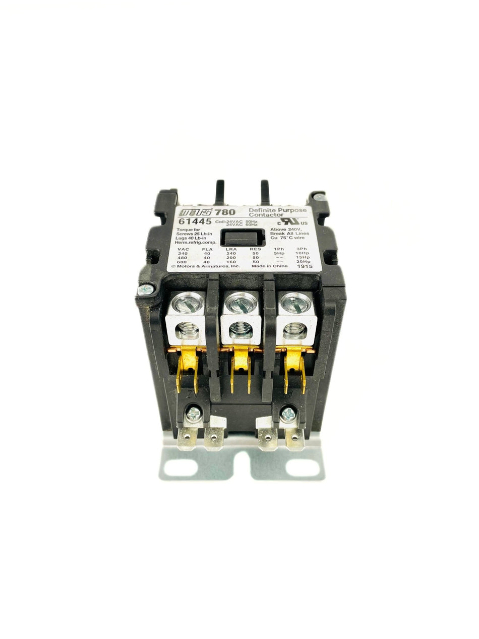 Mars 3 Pole 40 Amp 24V Definite Purpose Contactor 61445