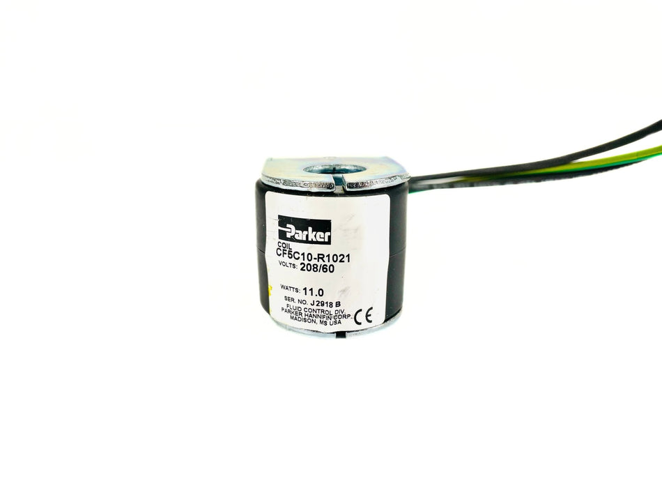 Parker 11W 208V Solenoid Coil J2918B CF5C10-R1021