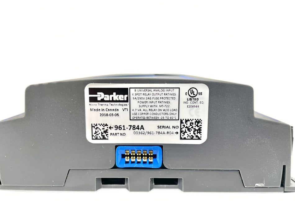 Parker 8 Universal Analog Input 4 SPDT Relay Controller 961-784A