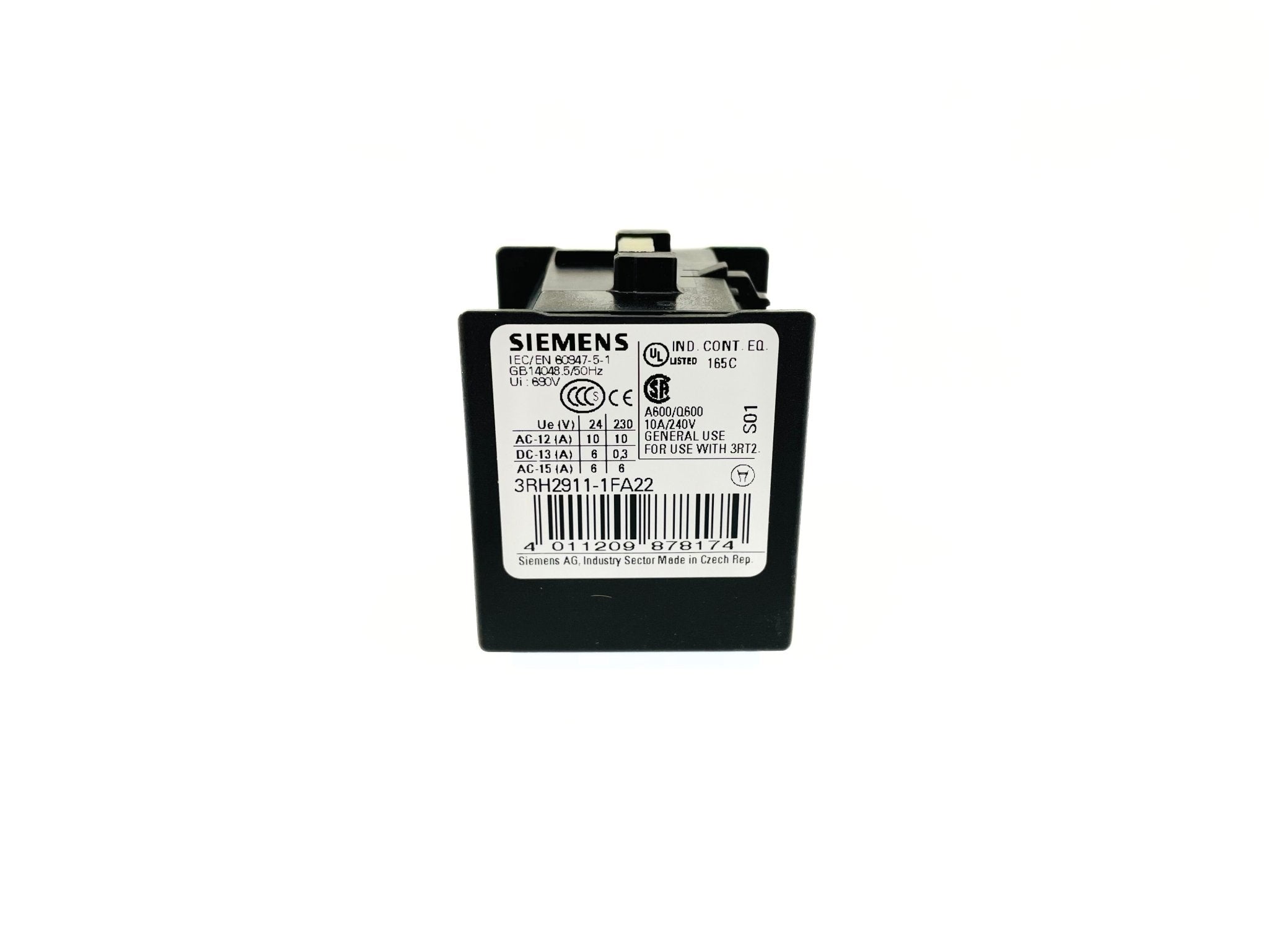 Siemens Auxiliary Switch Block 3RH2911-1FA22