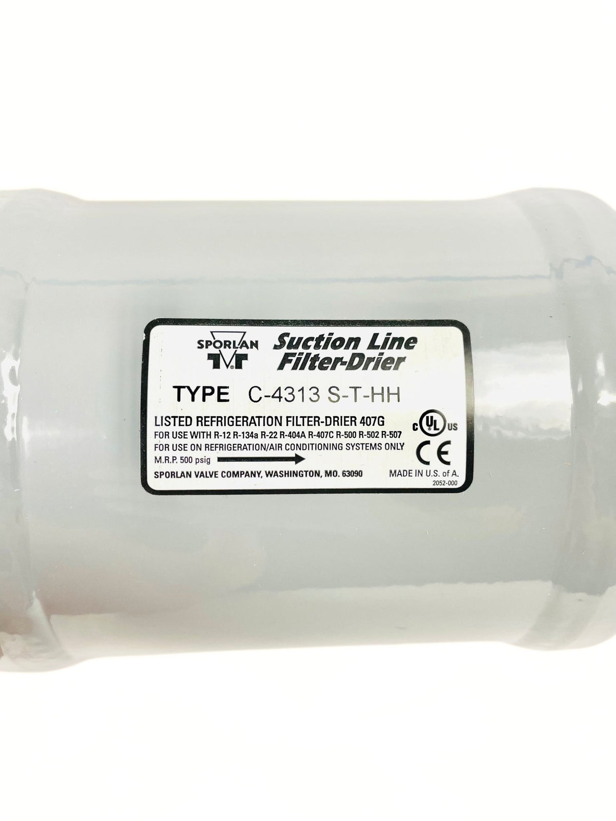 Sporlan 1-58 ODF Liquid Line Filter Drier C4313-S-T-HH