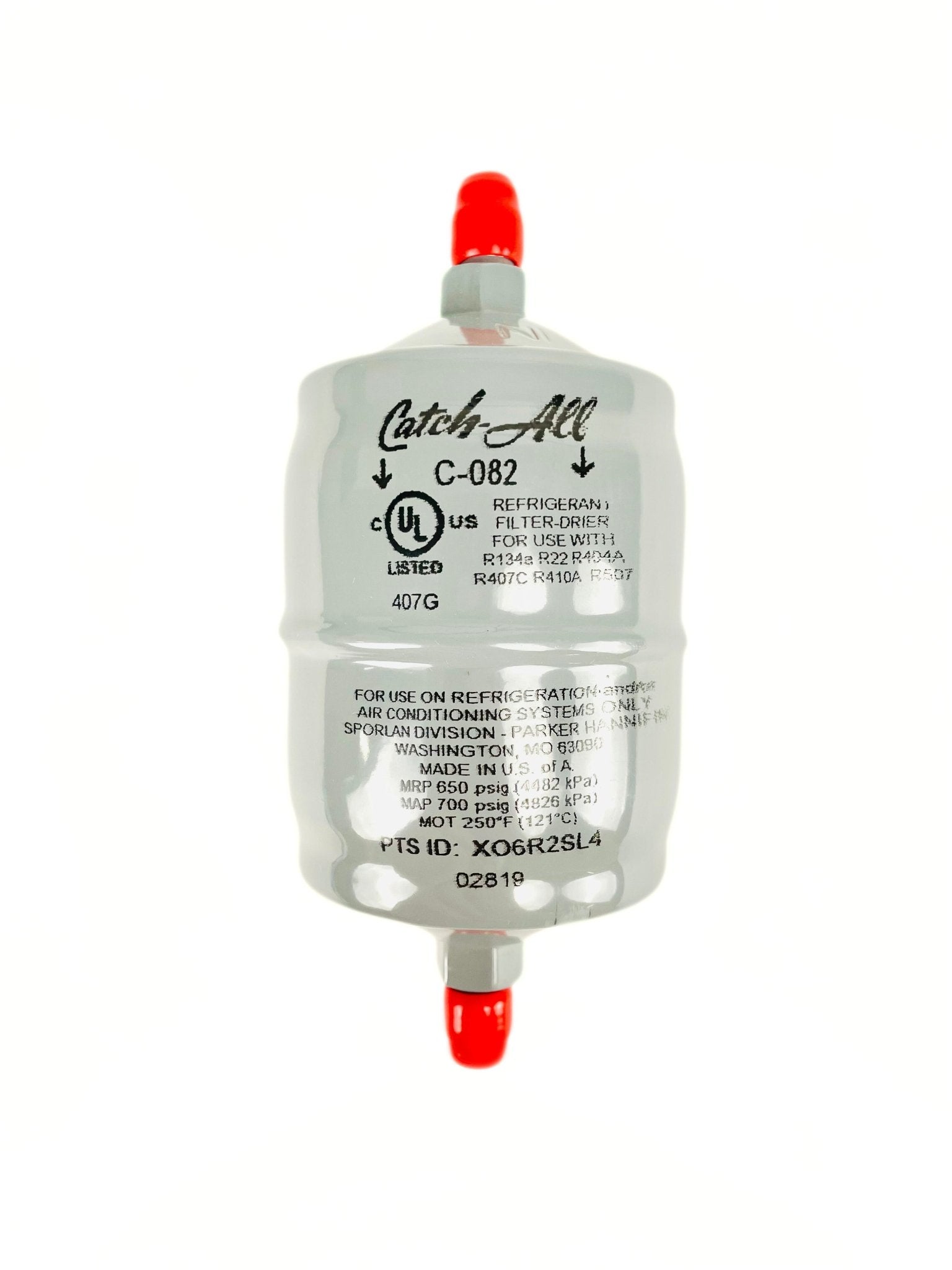 Sporlan 1/4" SAE Flare Liquid Line Filter Drier C-082