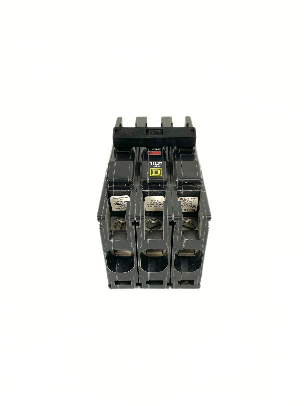 Square D 3 Pole 70 Amp 240V Circuit Breaker QOU370