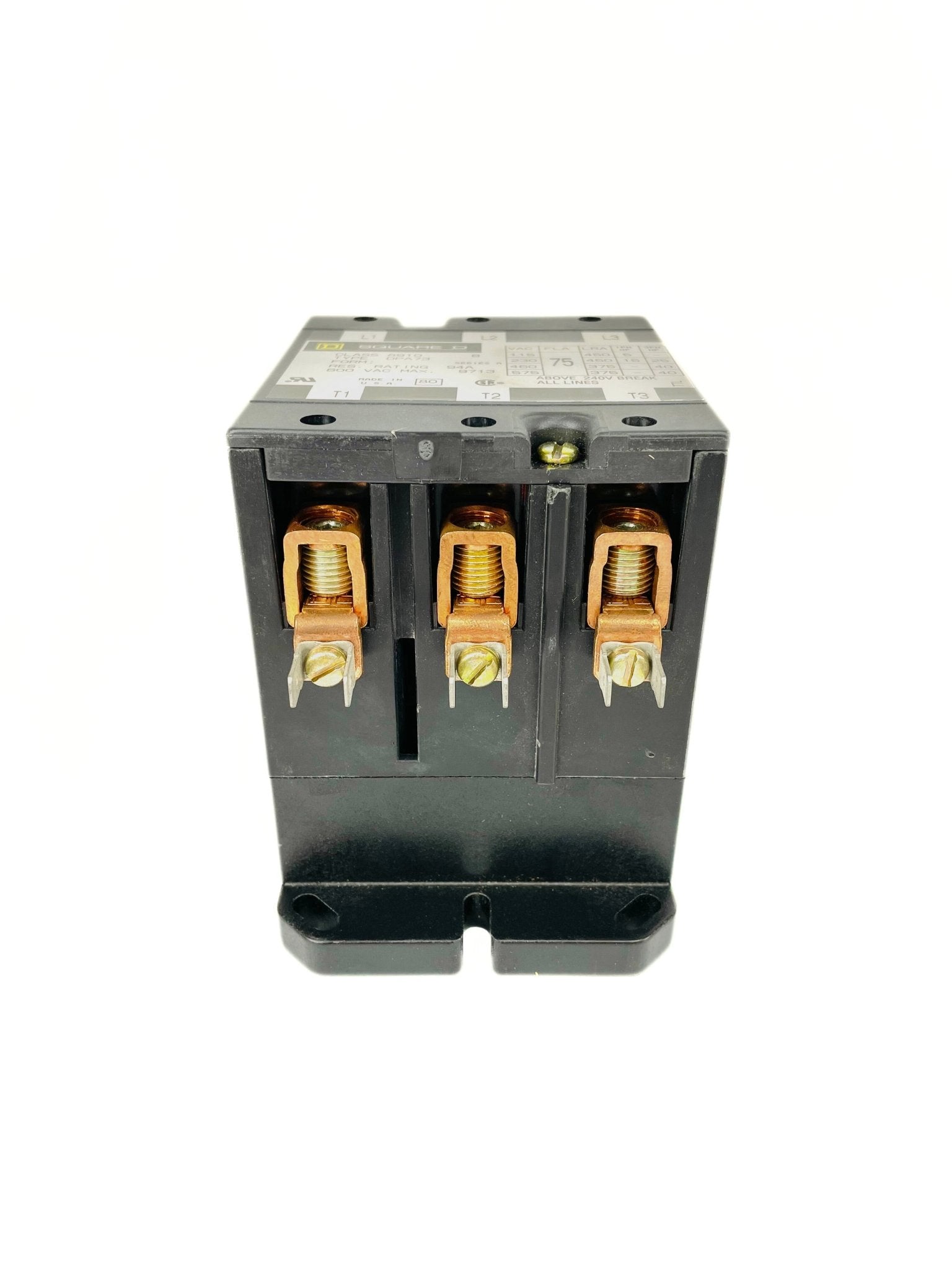 Square D 3 Pole 75 Amp 208240V Contactor DPA73V09