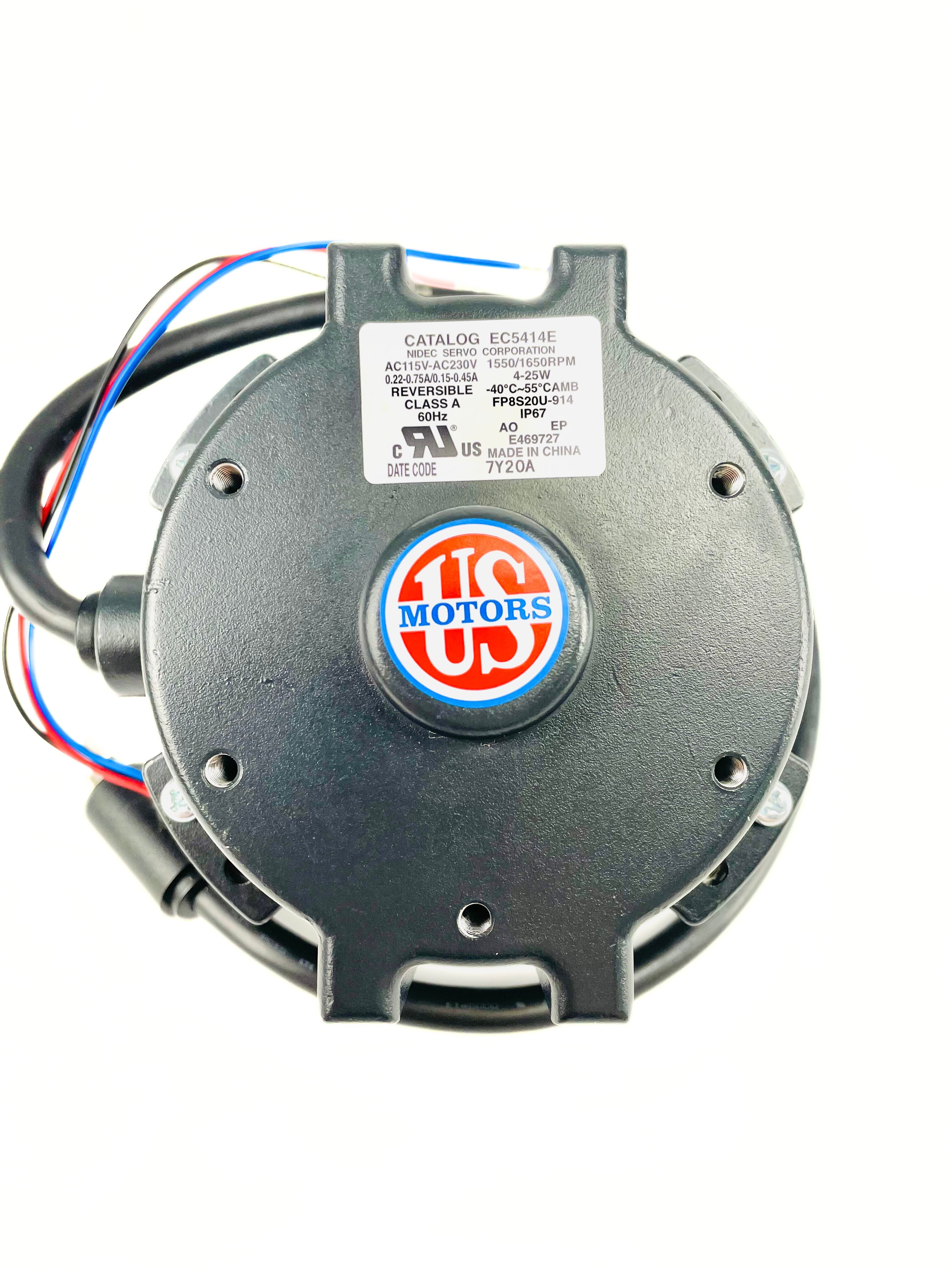 US Motors 115230V 15501650 RPM ECM Fan Motor EC5414E