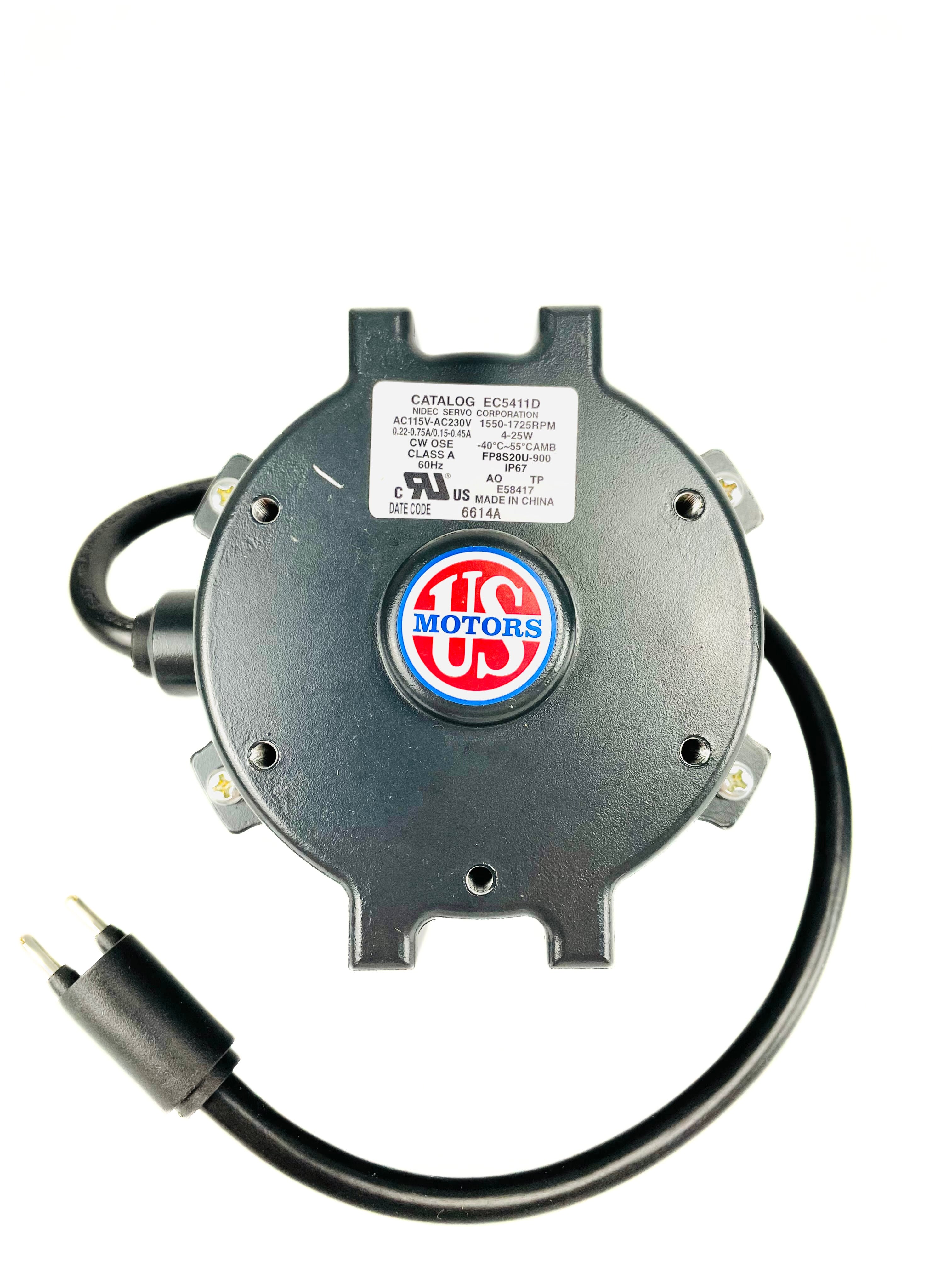 US Motors 4-25W 115/230V 1550 RPM ECM Fan Motor EC5411D
