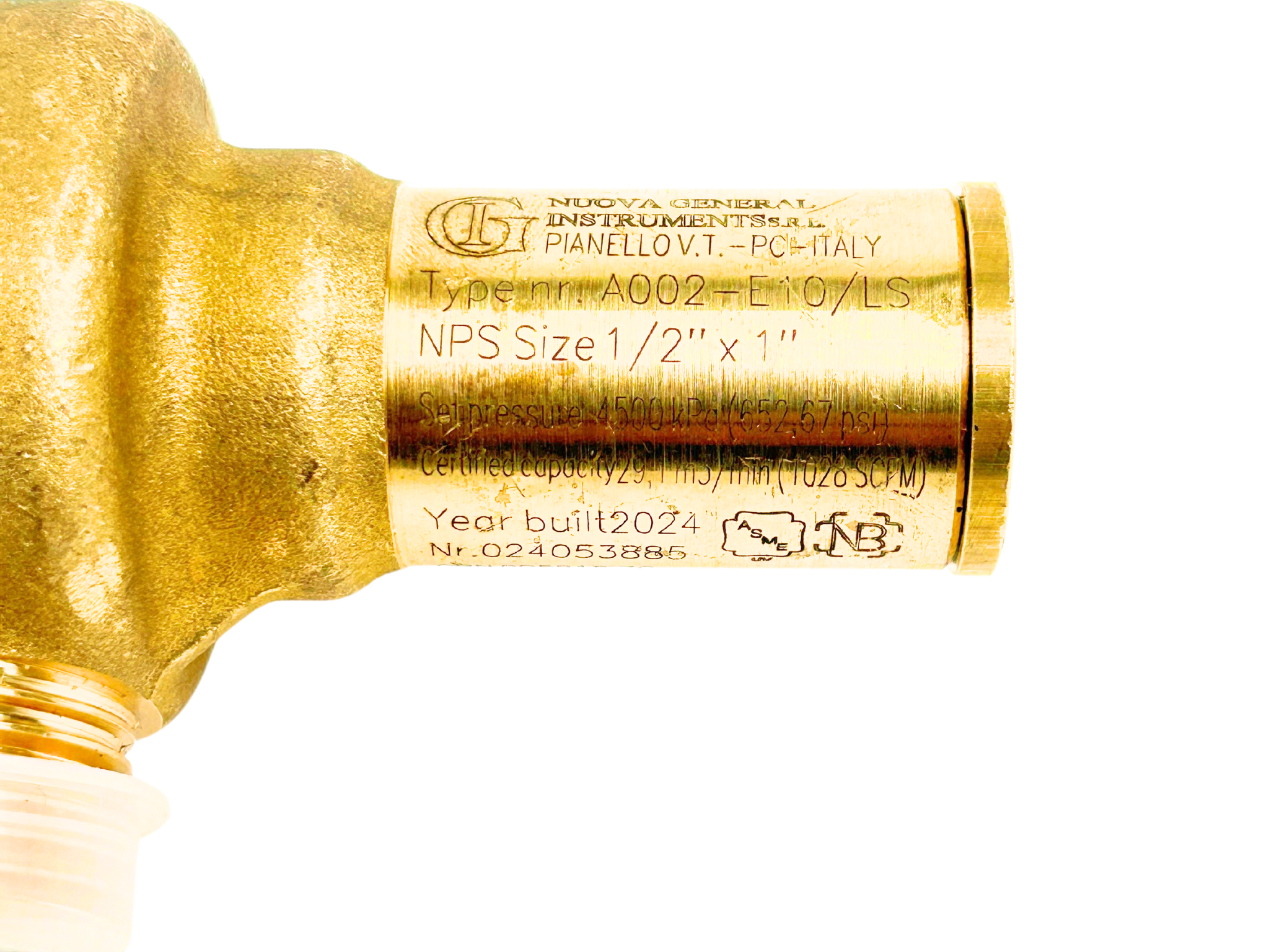 PRESSURE RELIEF VALVE CO2 45BAR 1047321