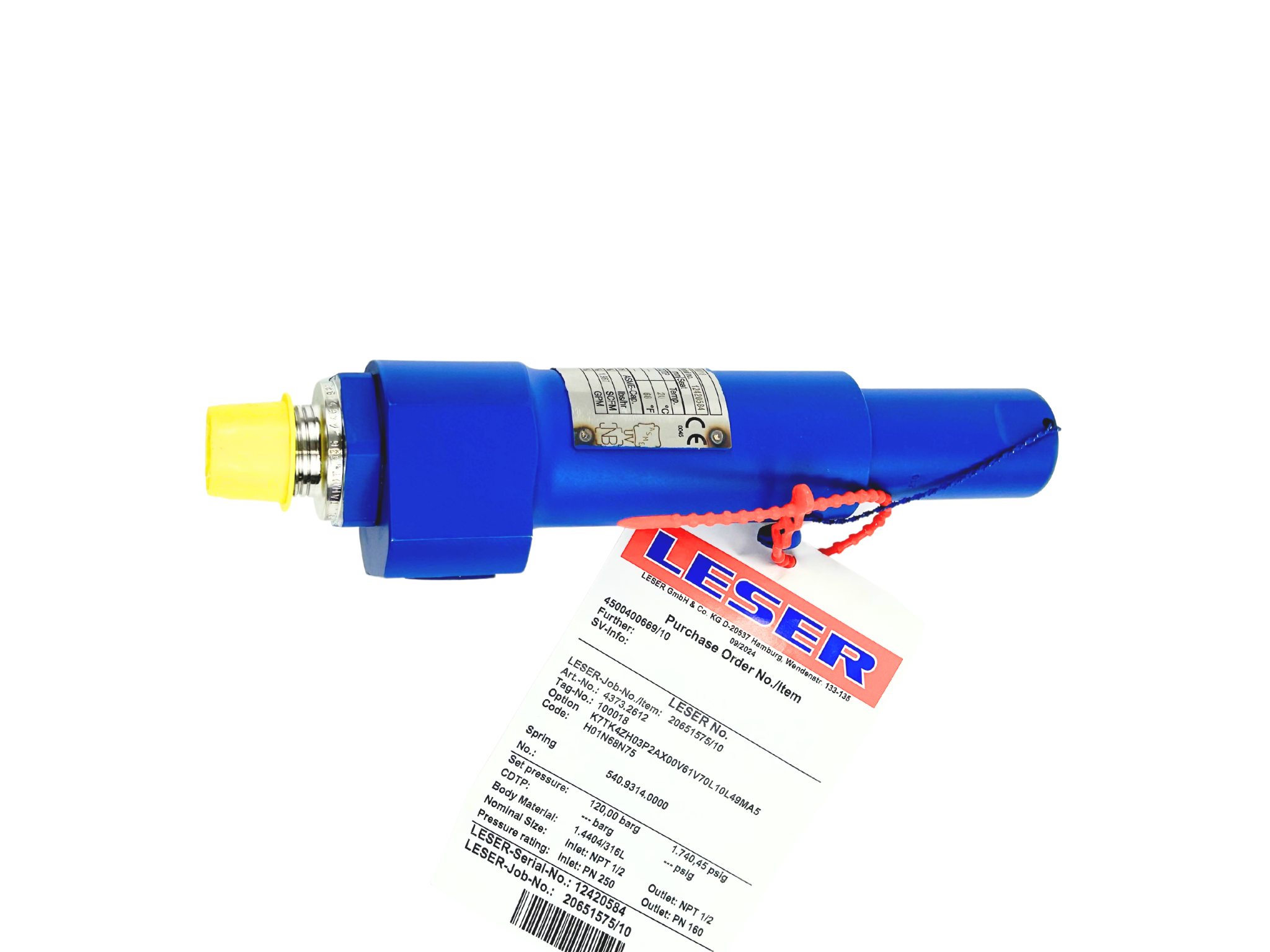 Leser 120 Bar Safety Relief Valve 100018