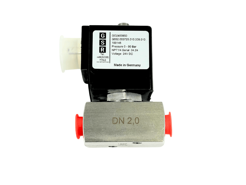 SOLENOID VALVE, CO2, 1/4FPT, 2MM - 100146