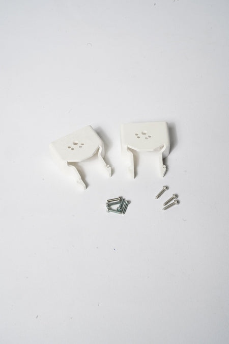 White Clips with Screws, 2-Piece, B223958 - Commercial Climate Supply