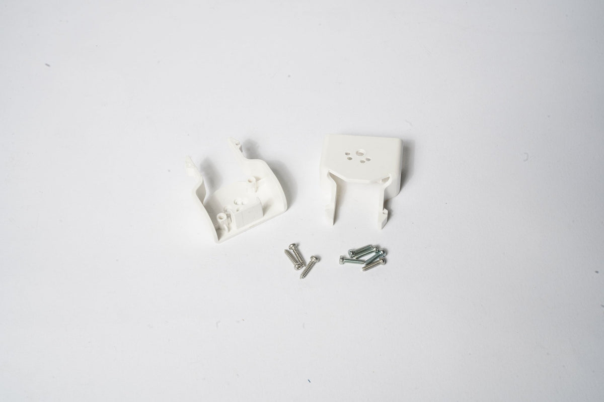 White Clips with Screws, 2-Piece, B223958 - Commercial Climate Supply