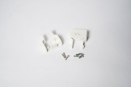 White Clips with Screws, 2-Piece, B223958 - Commercial Climate Supply