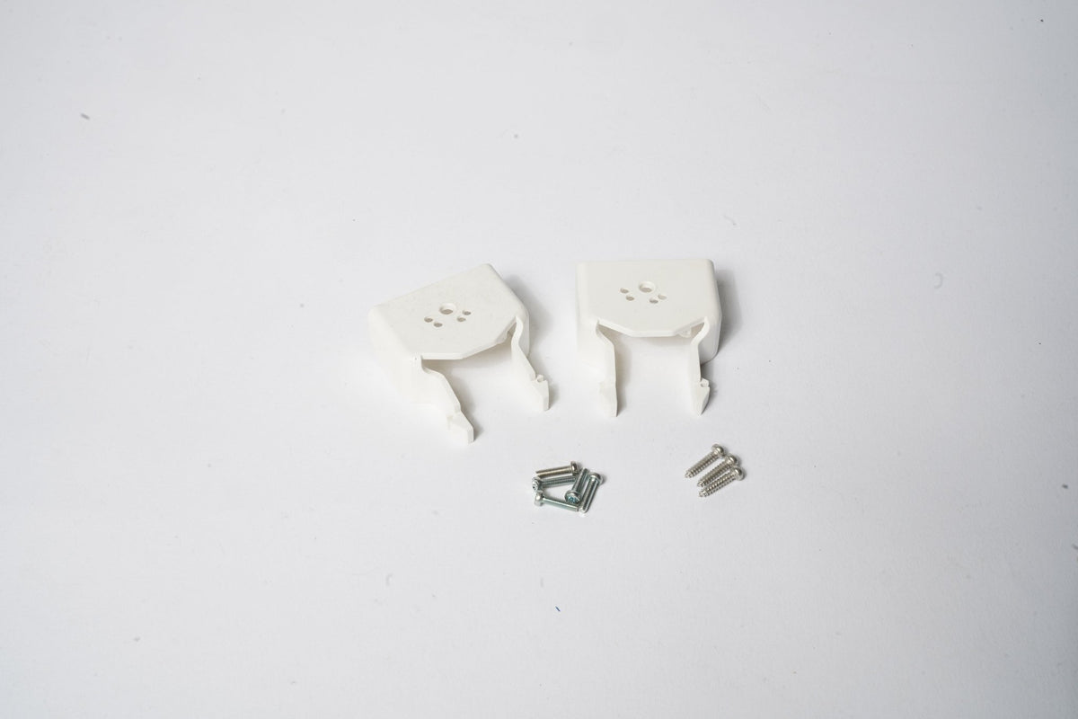 White Clips with Screws, 2-Piece, B223958 - Commercial Climate Supply