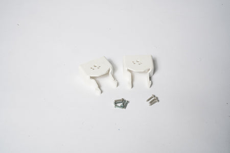 White Clips with Screws, 2-Piece, B223958 - Commercial Climate Supply