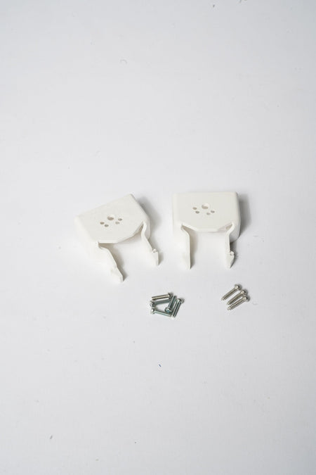 White Clips with Screws, 2-Piece, B223958 - Commercial Climate Supply
