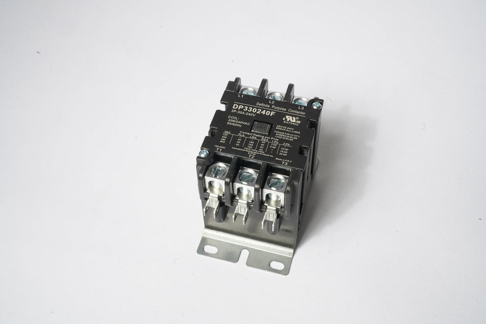 3-Pole 30A 240V Coil Contactor, DP330240F - Commercial Climate Supply