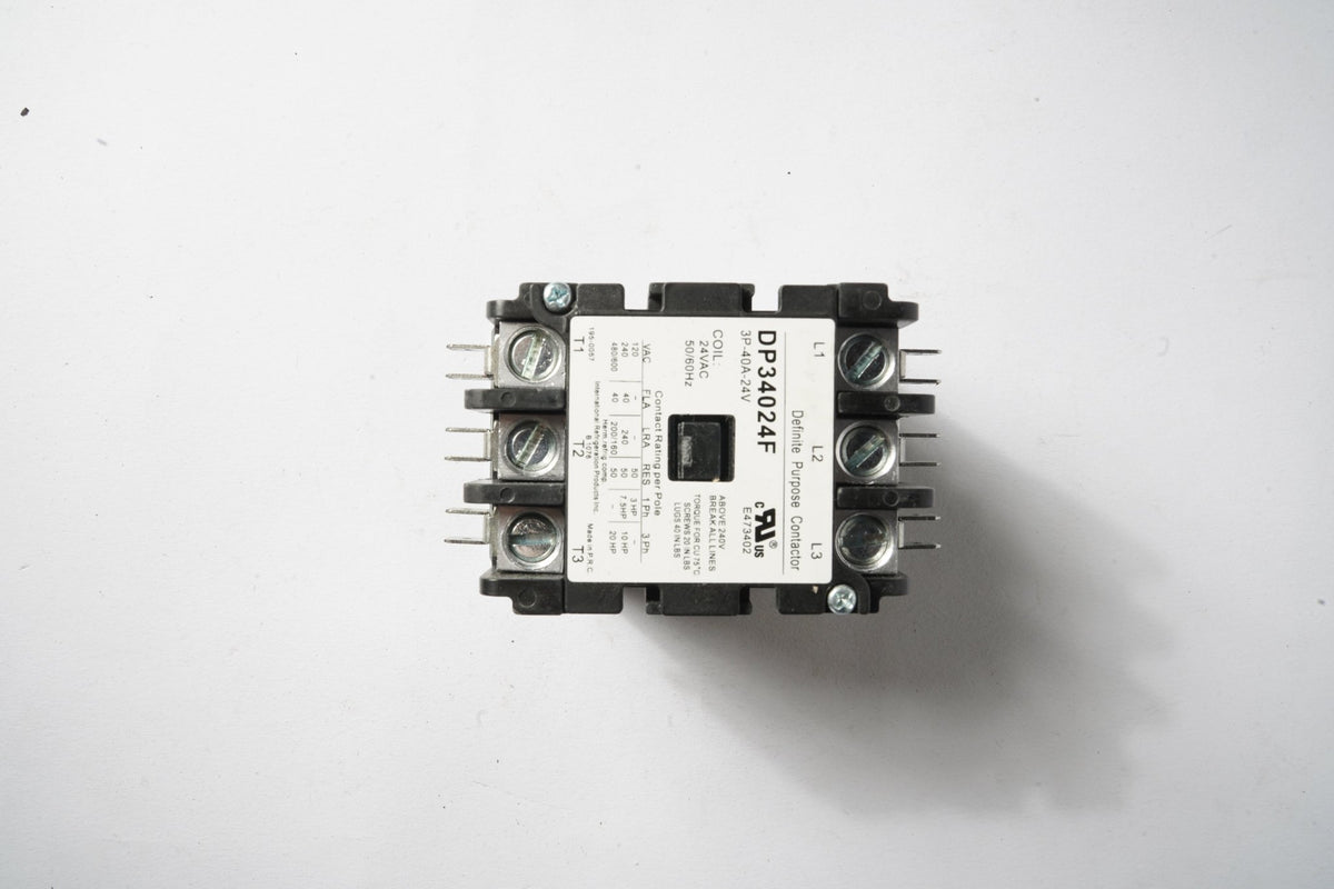3-Pole 40A 24V Coil Contactor, DP34024F - Commercial Climate Supply
