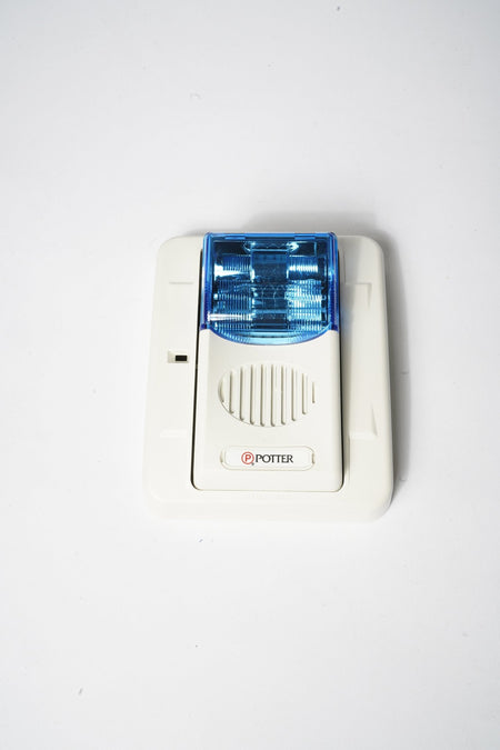 Wall Horn/Strobe, 24VDC Blue Lens, CHS-24BW - Commercial Climate Supply